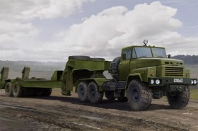 Russian KrAZ-260B Tractor with MAZ/ChMZAP-5247G semitrailer by Hobby Boss