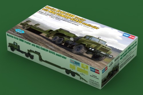 Russian KrAZ-260B Tractor with MAZ/ChMZAP-5247G semitrailer by Hobby Boss