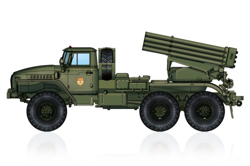 Russian BM-21 Grad Multiple Rocket Launcher by Hobby Boss