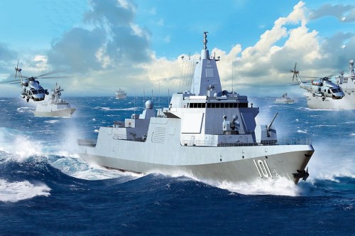 PLA Navy Type 055 Destroyer by Trumpeter