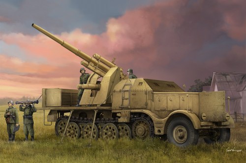 Schwerer Zugkraftwagen 18 t with 8.8cm Flak by Trumpeter