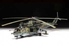 Soviet attack helicopter MI-24P "Hind" by Zvezda