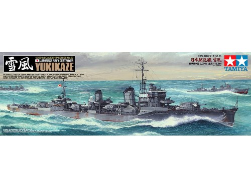 1/350 SCALE JAPANESE NAVY DESTROYER YUKIKAZE by Tamiya