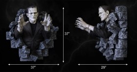 Frankenstein Wall Sculpture Classic Horror Edition Lifesize by HCG