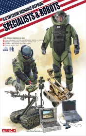 US Explosive Ordnance Disposal Specialists & Robots 1/35 by Meng