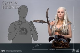 Daenerys Mother of Dragons Game of Thrones 1/1 Scale Bust by Infinity Studio