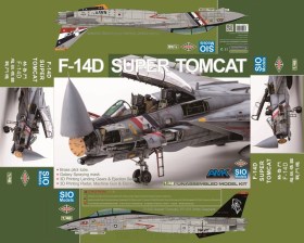 F-14D Super Tomcat (Super Detailed) 1/48 Kit by AMK Models