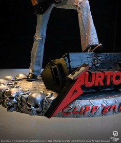 Cliff Burton Metallica Rock Iconz statue by Knucklebonz