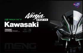 Kawasaki Ninja H2R (Colored Parts Edition) 1/9 by Meng