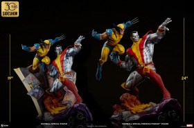 Colossus and Wolverine Fastball Special Marvel Premium Format by Sideshow Collectibles