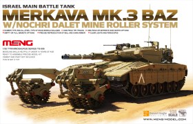 Merkava Mk.3 BAZ w/Nochri Dalet Mine Roller System 1/35 by Meng