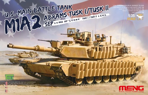 U.S. Main Battle Tank M1A2 SEP TUSK I/TUSK II 1/35 by Meng