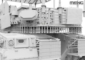 Israel Main Battle Tank Merkava Mk.4M w/Roof-Mounted Slat Armor 1/35 by Meng