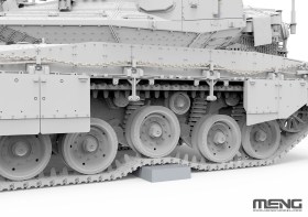 Israel Main Battle Tank Merkava Mk.4M w/Roof-Mounted Slat Armor 1/35 by Meng