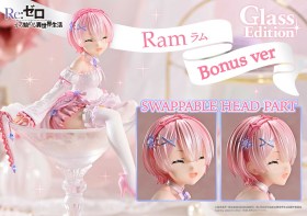Ram Bonus Version Glass Edition Re:ZERO Starting Life in Another World PVC 1/7 Statue by Prime 1 Studio