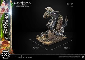 Aloy vs. The Slitherfang Bonus Horizon Forbidden West Statue by Prime 1 Studio