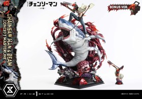 Chainsaw Man & Beam Bonus Version Chainsaw Man 1/6 Statue by Prime 1 Studio
