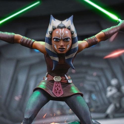 Ahsoka Tano Star Wars The Clone Wars Art 1/10 Scale Statue by Iron Studios