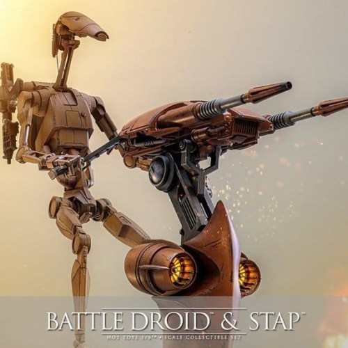 Battle Droid & STAP Star Wars The Phantom Menace 1/6 Action Figure Set by Hot Toys