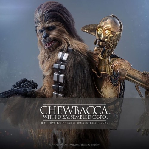 Chewbacca with Disassembled C-3PO Star Wars Episode V Movie Masterpiece 1/6 Action Figure by Hot Toys