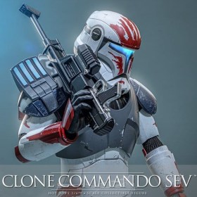 Clone Commando Sev Exclusive Star Wars The Clone Wars 1/6 Action Figure by Hot Toys
