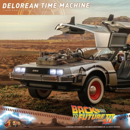 DeLorean Time Machine Back to the Future III Movie Masterpiece 1/6 Vehicle by Hot Toys