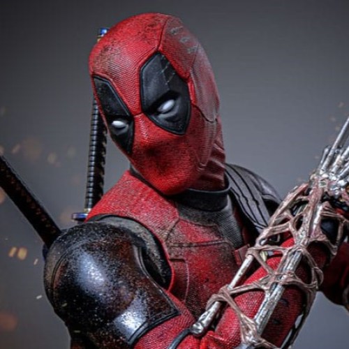 Deadpool (Battling Version) Deadpool & Wolverine Movie Masterpiece 1/6 Action Figure by Hot Toys
