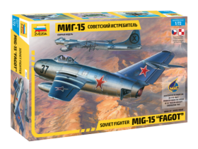 Soviet fighter MiG-15 "Fagot" by Zvezda