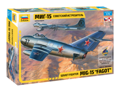 Soviet fighter MiG-15 "Fagot" by Zvezda