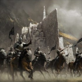 Faramir's Charge (Nick Keller) Lord of the Rings Art Print by Weta