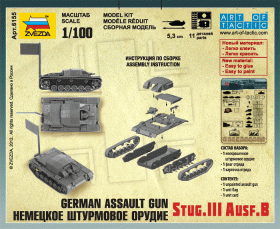 German assault gun Stug-III Ausf.B by Zvezda