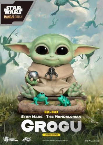 Grogu Egg Attack Star Wars Mandalorian Statue by Beast Kingdom Toys