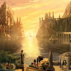 The Grey Havens (Ben Wootten) Lord of the Rings Art Print by Weta