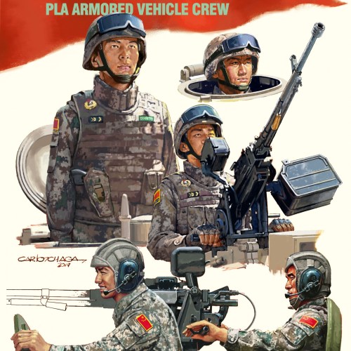 PLA Armored Vehicle Crew 1/35 by Meng