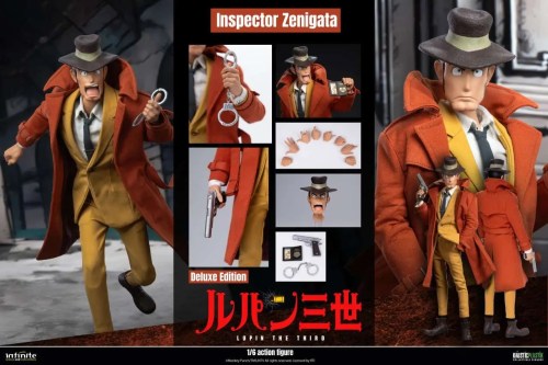 Inspector Koichi Zenigata Deluxe Edition Lupin The 3rd The Italian Adventure 1/6 Action Figure by Infinite Statue