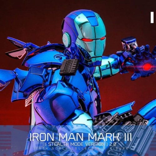 Iron Man Mark III (Stealth Mode Ver.) 2.0 Iron Man 1/6 Action Figure by Hot Toys