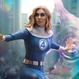 Invisible Woman and Franklin Fantastic Four Art 1/10 Scale Statue by Iron Studios