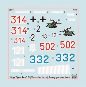 German heavy tank (henschel turret) King Tiger Ausf.B by Zvezda