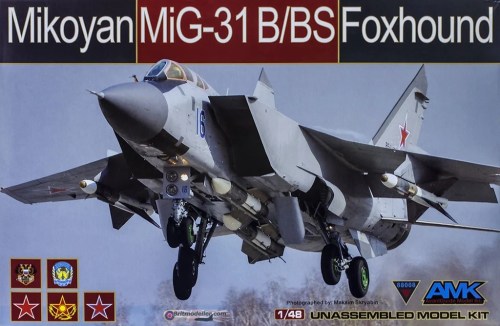 Aircraft 1/48 MiG31B/BS Foxhound Fighter Kit by AMK Models