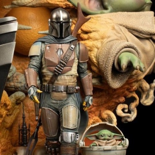 The Mandalorian Star Wars Fine Art Bust by PCS