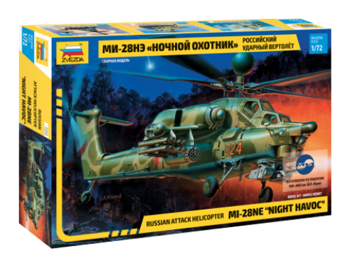 Russian attack helicopter MI-28NE "Night havoc" by Zvezda