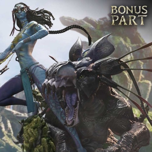 Neytiri & Thanator Deluxe Bonus Version Avatar (Film) 1/4 Statue by Prime 1 Studio