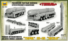 Russian intercontinental ballistic missile launcher "Topol" SS-25 "Sickler" by Zvezda