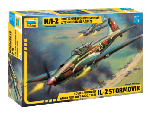 Soviet armored attack aircraft Il-2 Stormovik by Zvezda