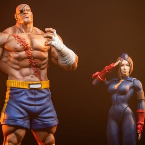 Sagat & Juli Street Fighter Street Jam 1/10 Statue by PCS