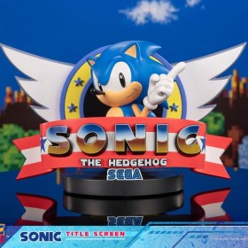 Sonic Title Screen Sonic the Hedgehog Statue by First 4 Figures