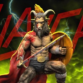 Show No Mercy Minotaur Slayer 3D Vinyl Statue by Knucklebonz