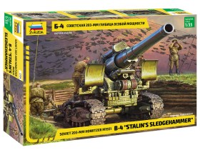 Soviet 203-mm Howitzer m1931 B-4 «Stalin`s Sledgehammer» by Zvezda