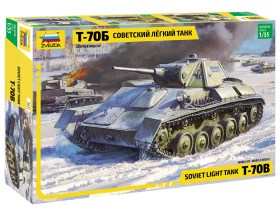 Soviet light tank T-70B by Zvezda