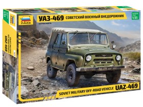 Soviet military off-road vehicle UAZ-469 by Zvezda